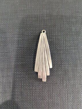 Silver Fan or Sunburst Pendant
